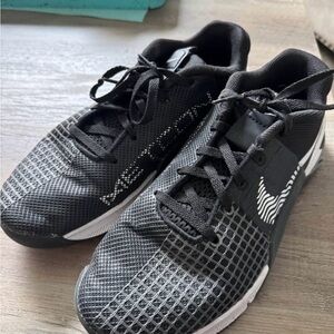Nike Black Athletic Shoes with Mesh Design